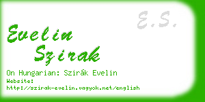evelin szirak business card