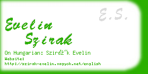 evelin szirak business card